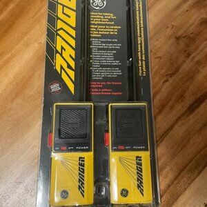 GE Ranger Vintage Walkie Talkie Set Black Yellow General Electric Brand New